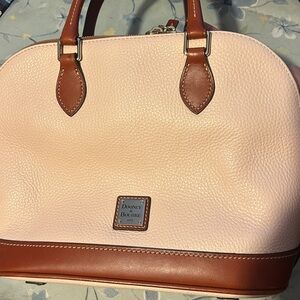 Dooney & Bourke Pink and Brown Satchel